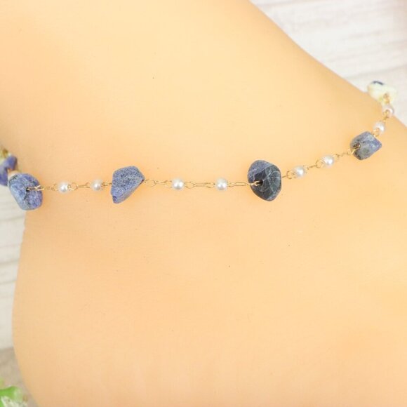 "Handmade Anklet – Elegant & Delicate Jewelry for Women | UNVRC1673 - Picture 1 of 10